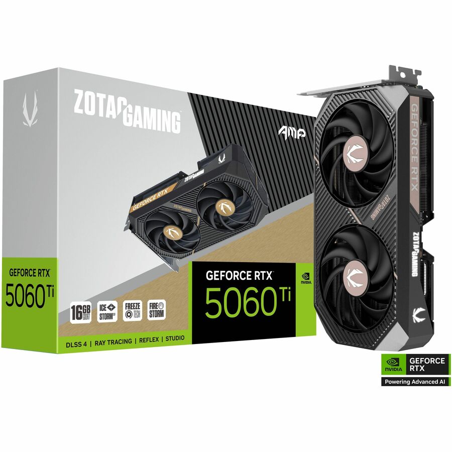 Zotac NVIDIA GeForce RTX 5060 Ti Graphic Card - 16 GB GDDR7 Zotac NVIDIA GeForce RTX 5060 Ti Graphic Card - 16 GB GDDR7